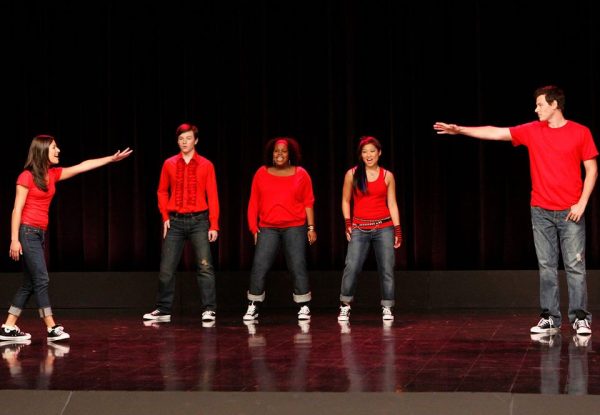 Five members of Glee Club from Glee, one of Redbrick's teen show picks