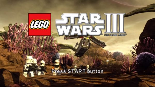 Lego Star Wars Three: The Clone Wars Menu Screen