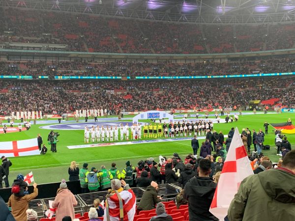 England and Germany line up for their friendly at Wembley