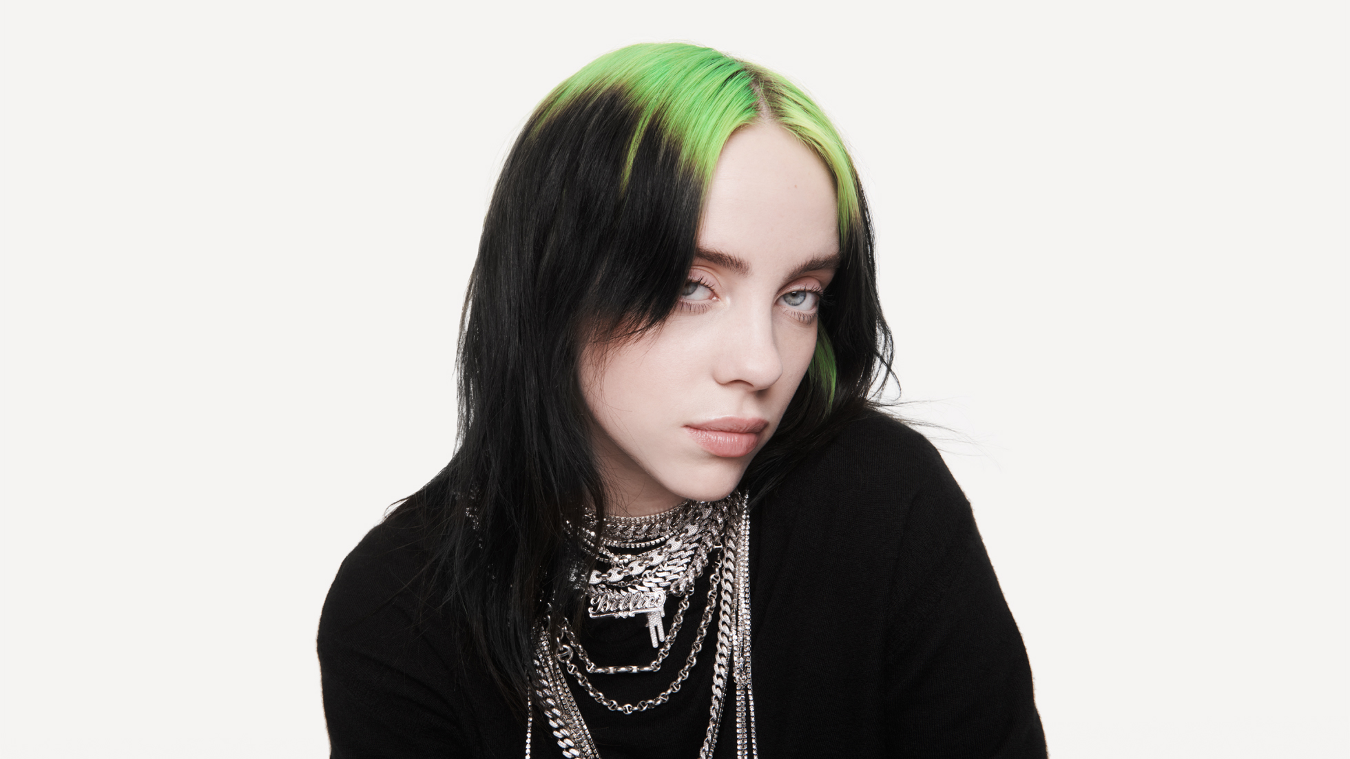 Green Black Hair Billie Eilish 2020